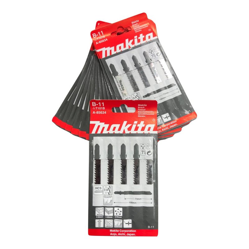 jogo de laminas de serra tico tico para madeira b11 makita a 85634 2