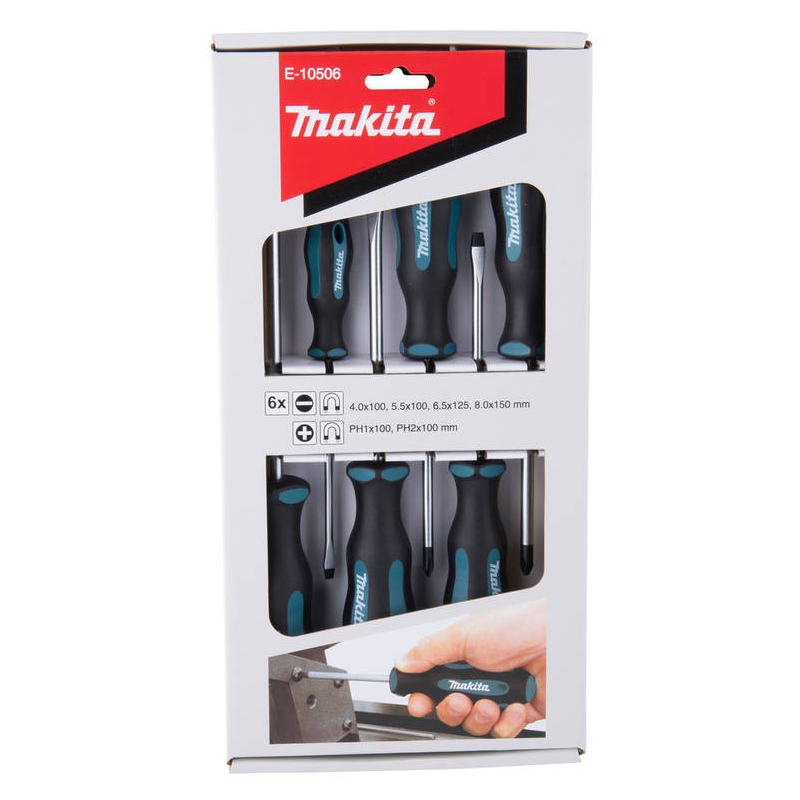 Jogo de Chave de Fenda e Phillips com 6 peas Makita E 10506 2