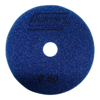 Disco Diamantado Flexvel para Polimento 100mm Gro 50 Azul Norton 3