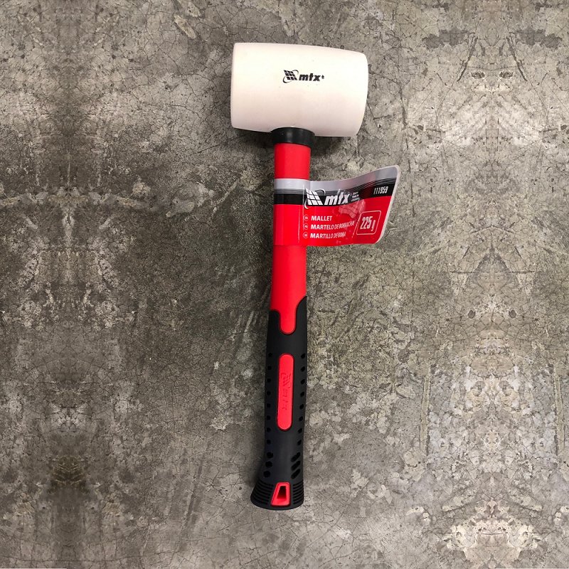 Martelo de Borracha Branco 60mm 225G MTX 111959 2
