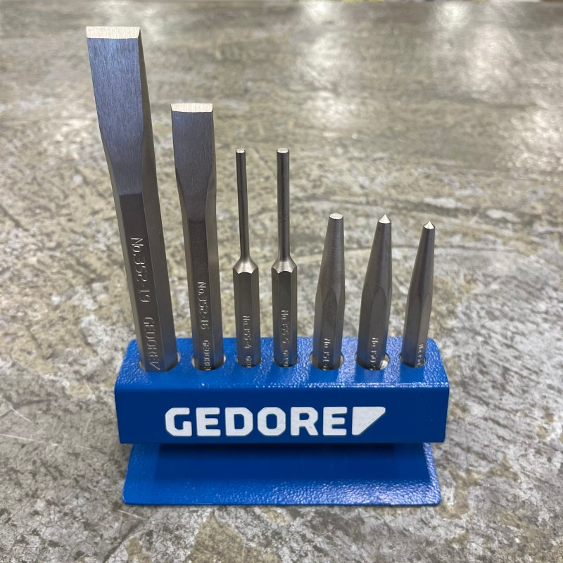 Jogo de TalhadeirasPunesSaca Pinos 7 Peas Gedore VK246 038302 3