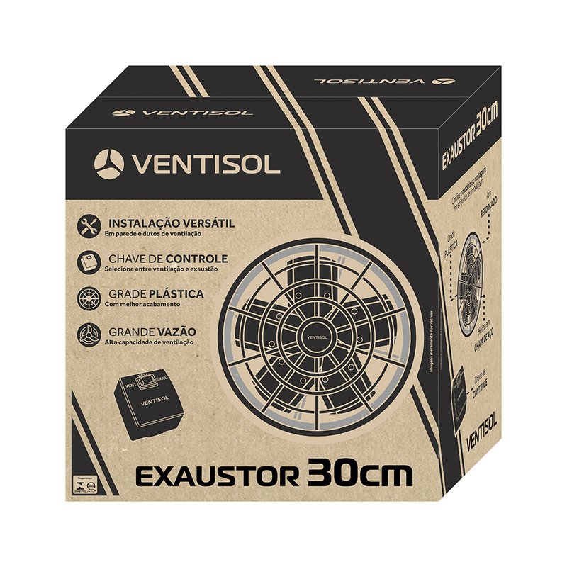 ExaustorVentilador Axial 30cm 120W Ventisol 82002 4jpg