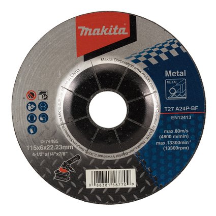 Disco de Desbaste para Ao 115mm Makita D 74485