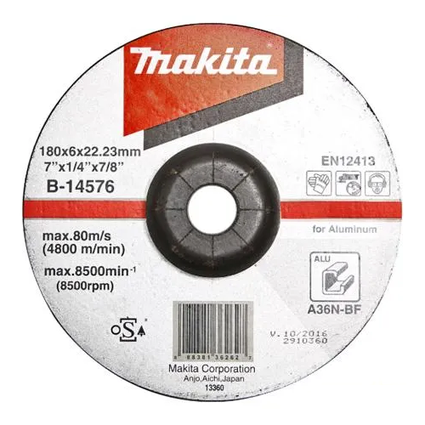 Disco de Desbaste para Aluminio 180mm Makita B 14576
