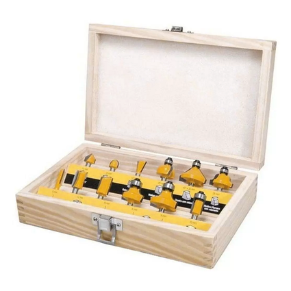 Jogo de Fresa para Tupia Haste 6mm 12 Peas EDA 9ZP