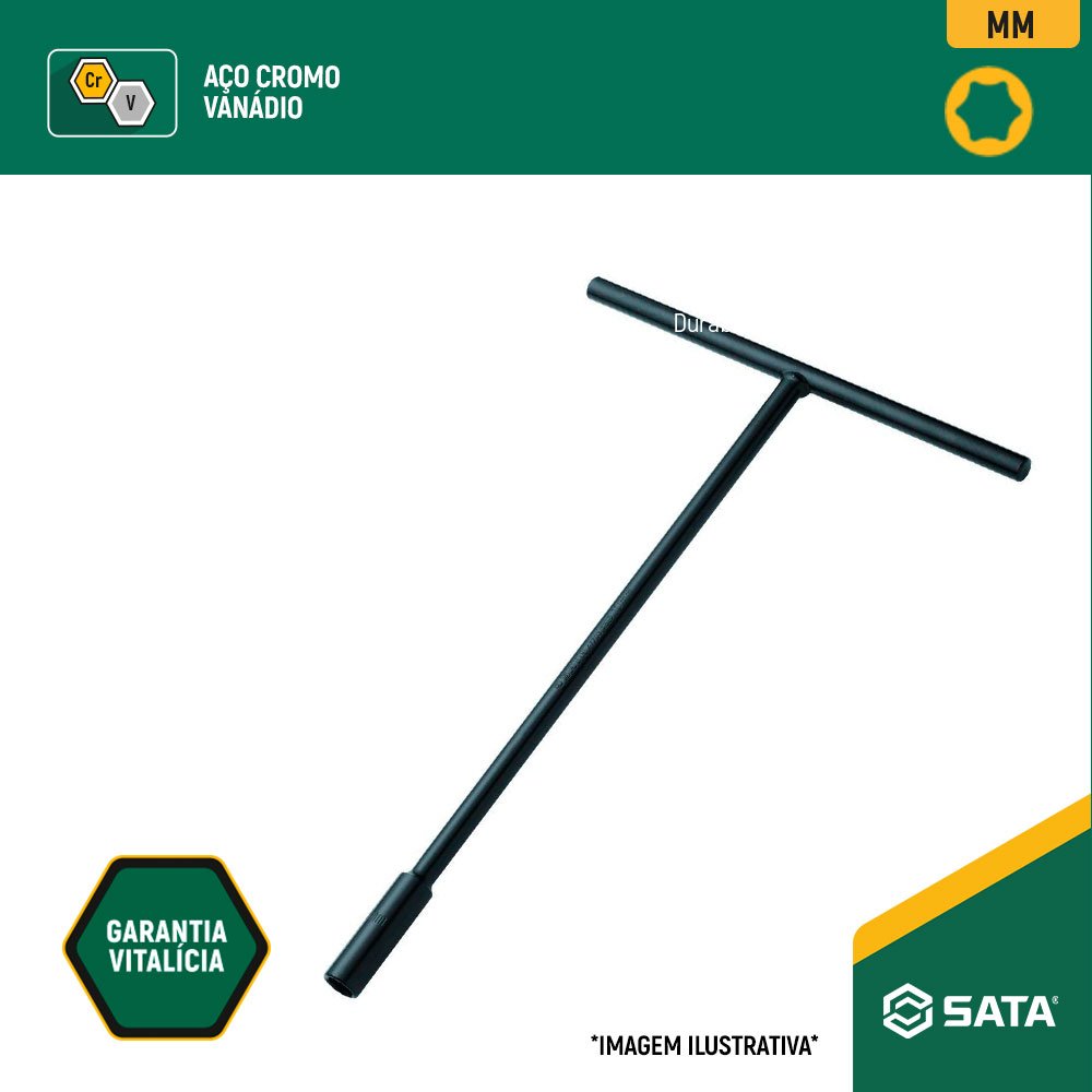 Chave Canhão Tipo T 17mm Sata ST47710SC | COREBRAL
