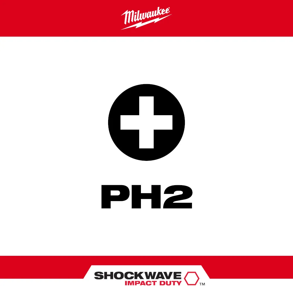Ponta Phillips N2 1 4 X150mm Milwaukee 48 32 4802 COREBRAL Ponta phillips n2 1 4 x150mm milwaukee 48 32 4802 corebral
