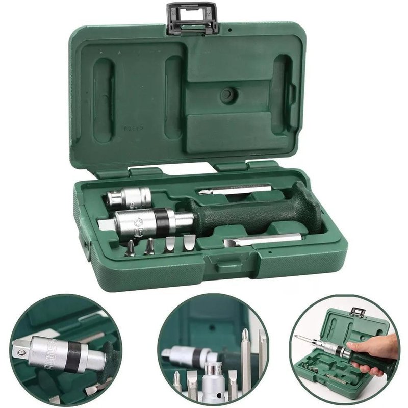 Jogo de Chave de Impacto Manual FendaPhillips 8 Peas Sata ST09603SJ 4