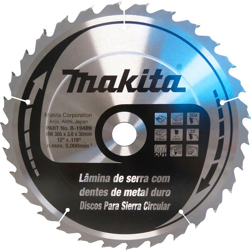 lamina de serra para madeira makita 30 dentes b 19489 663d0fbe90b5c