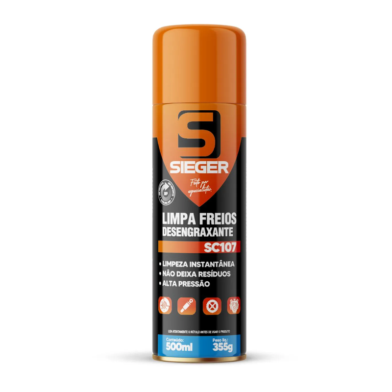 Limpa Freios Spray 500ml Sieger SC107 048252 | COREBRAL