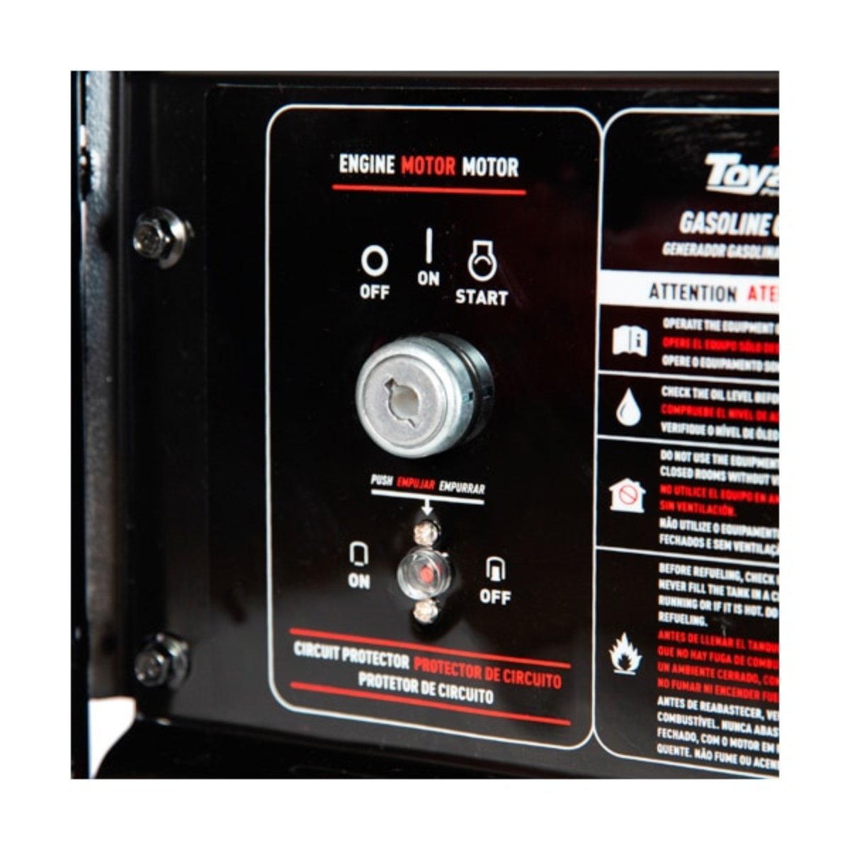Gerador de Energia Gasolina TOYAMA TG10000CXER Bi-Volt – Potente