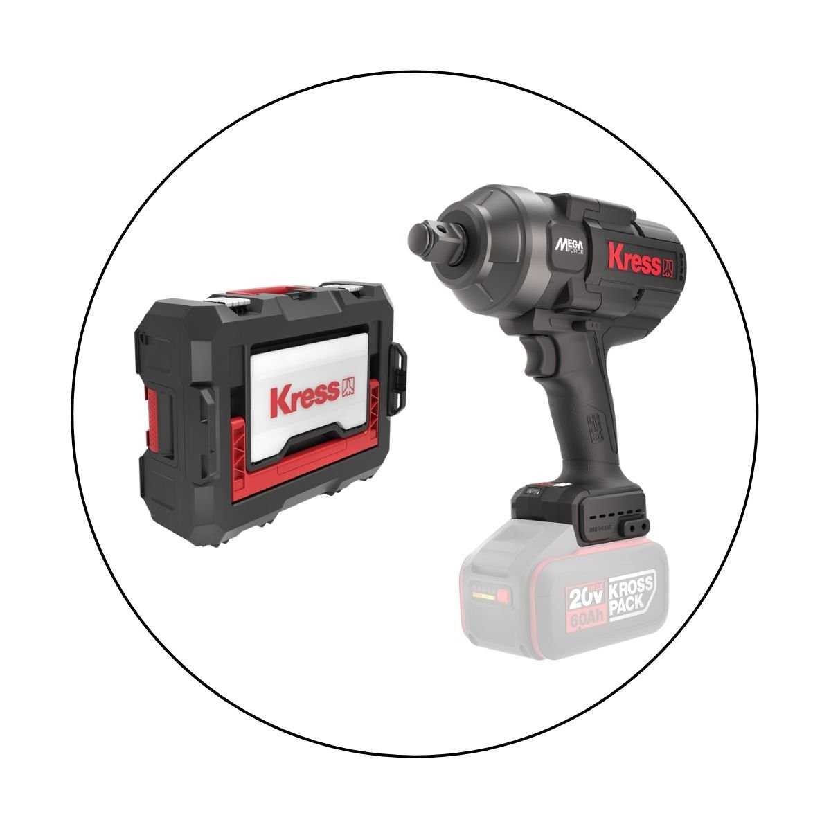Chave de Impacto à Bateria 20V 3/4