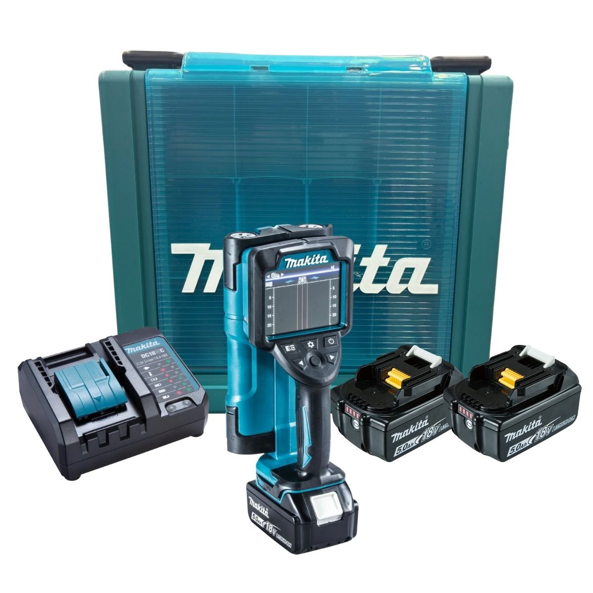 Detector de Materiais 18V LXT Makita DWD181ZJ + Kit Energia 18V Makita