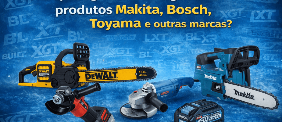 O que significam as siglas dos produtos Makita, Bosch, Toyama e outras marcas?