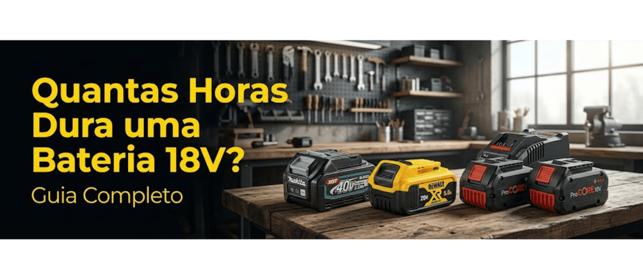 Quantas Horas Dura uma Bateria 18V? Guia Completo