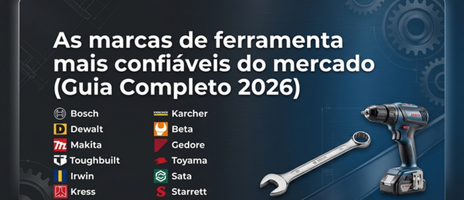 As marcas de ferramenta mais confiáveis do mercado (Guia Completo 2026)