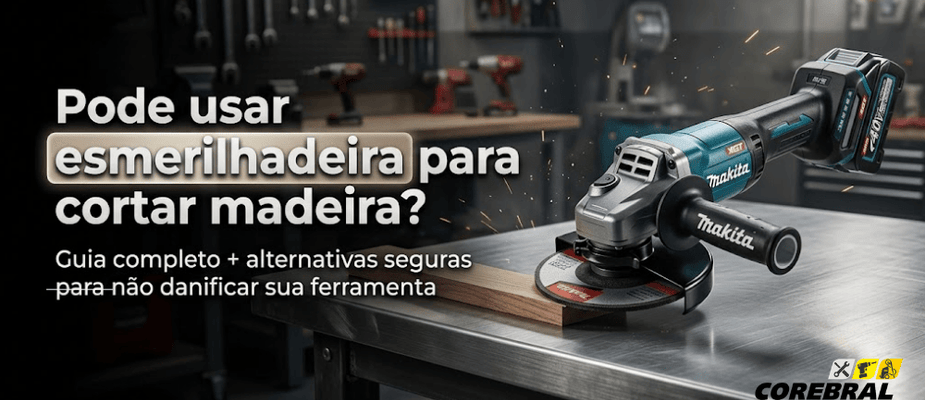 Pode usar esmerilhadeira para cortar madeira? (Guia Completo + Alternativas Seguras)