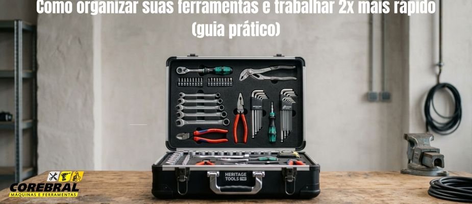 Como organizar suas ferramentas e trabalhar 2x mais rápido (guia prático)