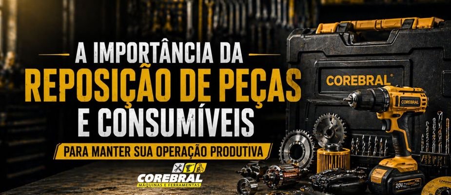 A Importância da Reposição de Peças e Consumíveis para Manter sua Operação Produtiva A Importância da Reposição de Peças e Consumíveis para Manter sua Operação Produtiva