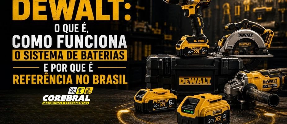 DeWalt: o que é, como funciona o sistema de baterias e por que é referência no Brasil