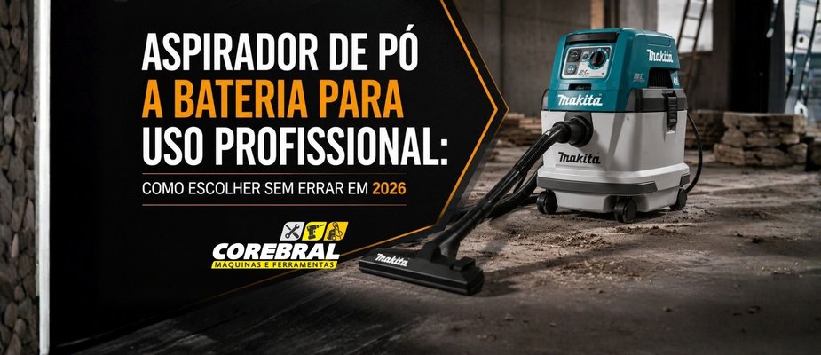Aspirador de po a bateria para uso profissional: como escolher sem errar em 2026