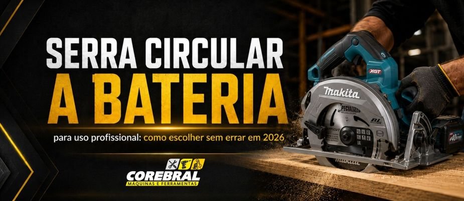 Serra circular a bateria para uso profissional: como escolher sem errar em 2026