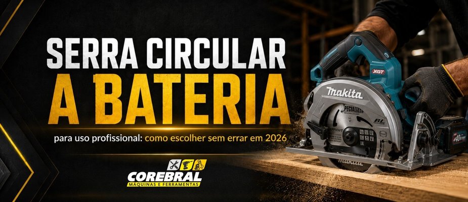 Serra circular a bateria para uso profissional: como escolher sem errar em 2026