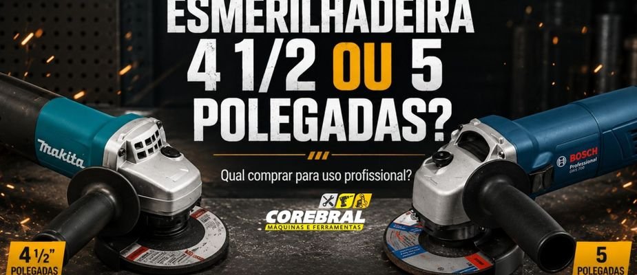 Esmerilhadeira 4 1/2 ou 5 polegadas: qual comprar para uso profissional?