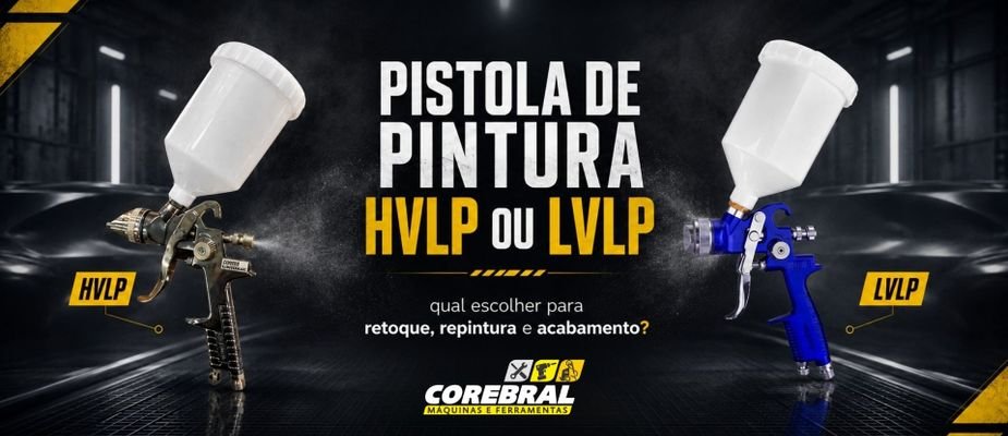 Pistola de pintura HVLP ou LVLP: qual escolher para retoque, repintura e acabamento? Pistola de pintura HVLP ou LVLP: qual escolher para retoque, repintura e acabamento?