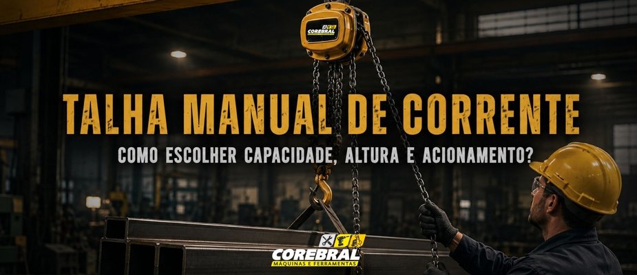 Talha manual de corrente: como escolher capacidade, altura e acionamento?