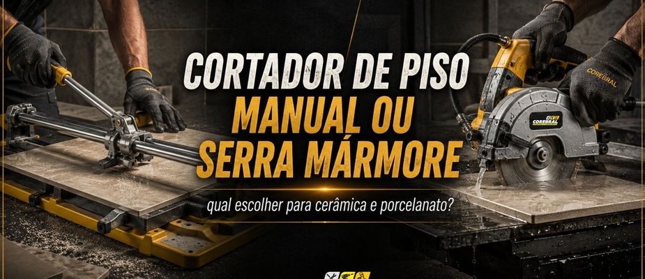 Cortador de piso manual ou serra marmore: qual escolher para ceramica e porcelanato? Cortador de piso manual ou serra marmore: qual escolher para ceramica e porcelanato?