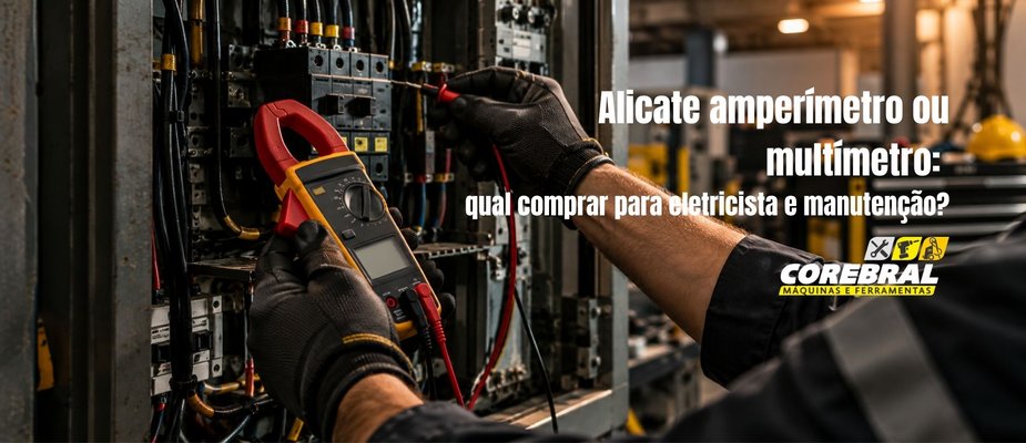 Alicate amperímetro ou multímetro: qual comprar para eletricista e manutenção?